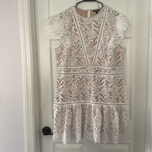 Express White Lace Dress - Size XL